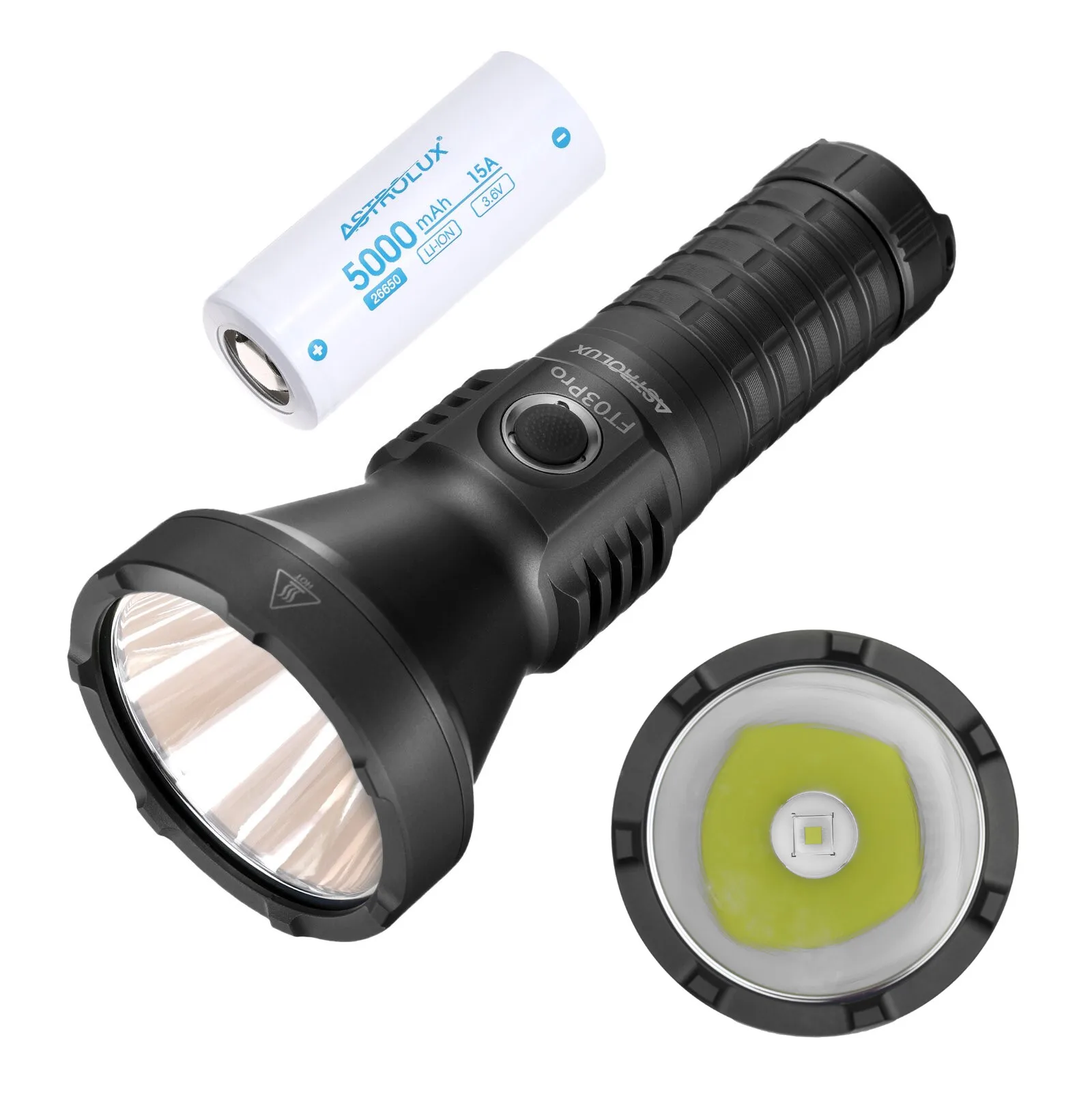 Astrolux FT03 Pro V2 SFT90X LED 6100LM 1411M Lumen Thrower Flashlight  26650 Battery LED Torch Stepless Dimming LED Search Light