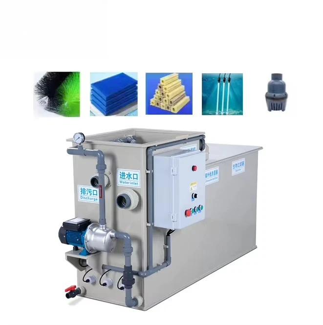 Aquarium Drum Filter Aquaculture Large Koi Pond Biofilter Rotary Drum Micromfilter