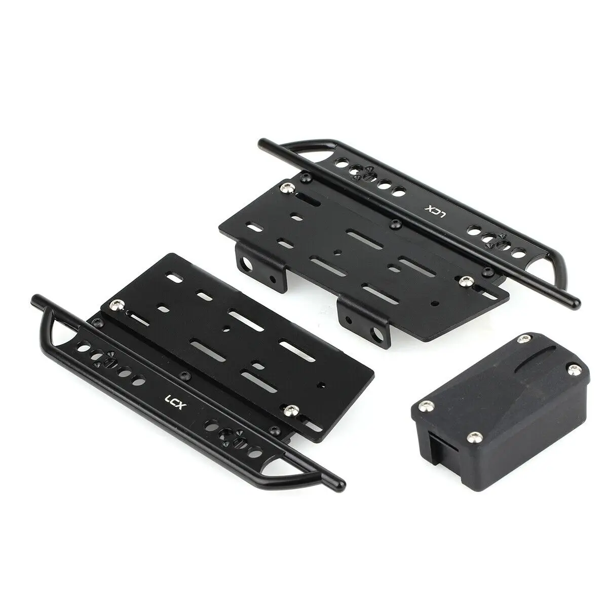 LCX 레이싱 1/10 RC 크롤러, 알루미늄 락 슬라이더, 사이드 스텝 러닝 보드, Axial SCX10 II 90046 90047 업그레이드 액세서리