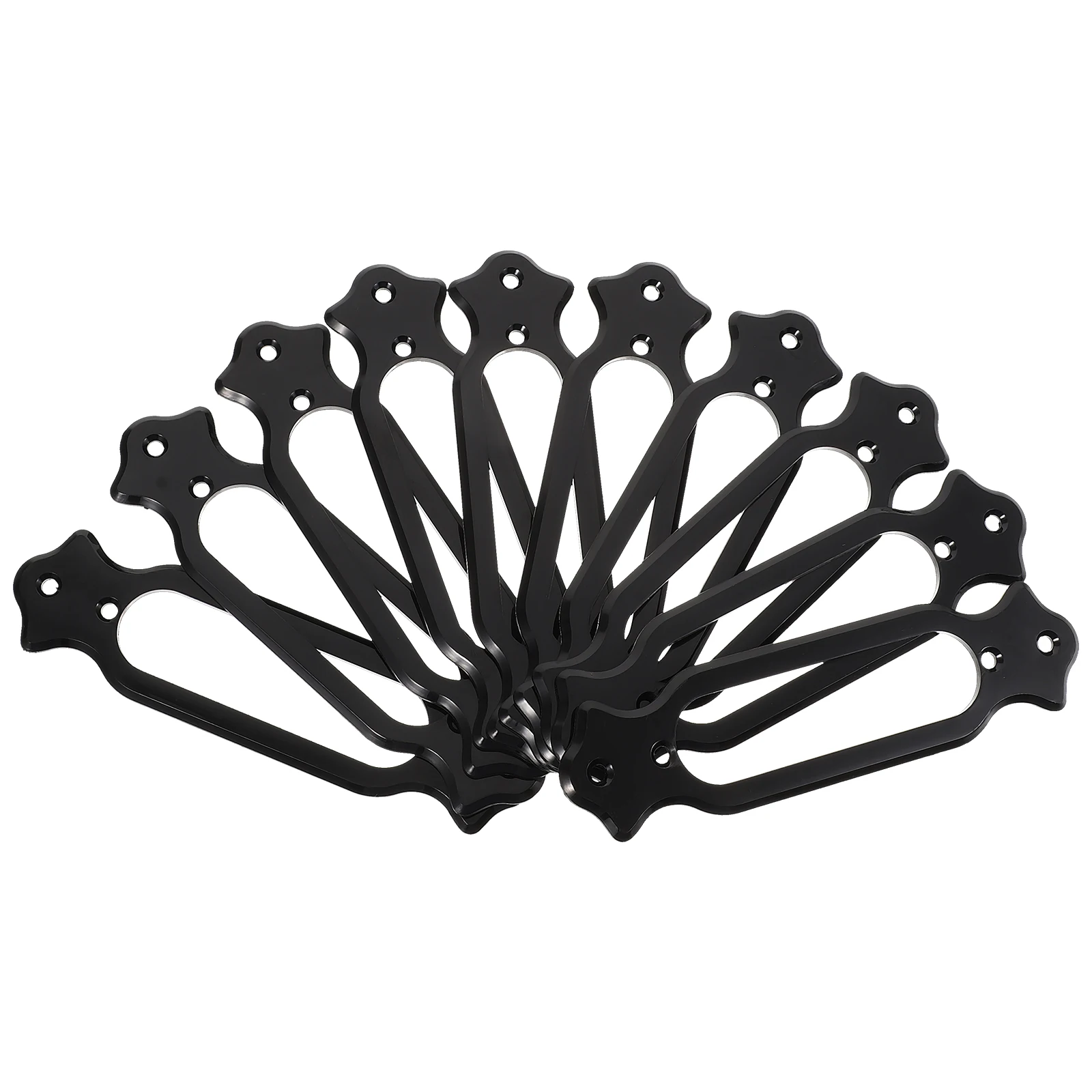 

10 Pcs Framed Pickup Electric Guitar Cover Accessories Single-coil Sound Black Frames