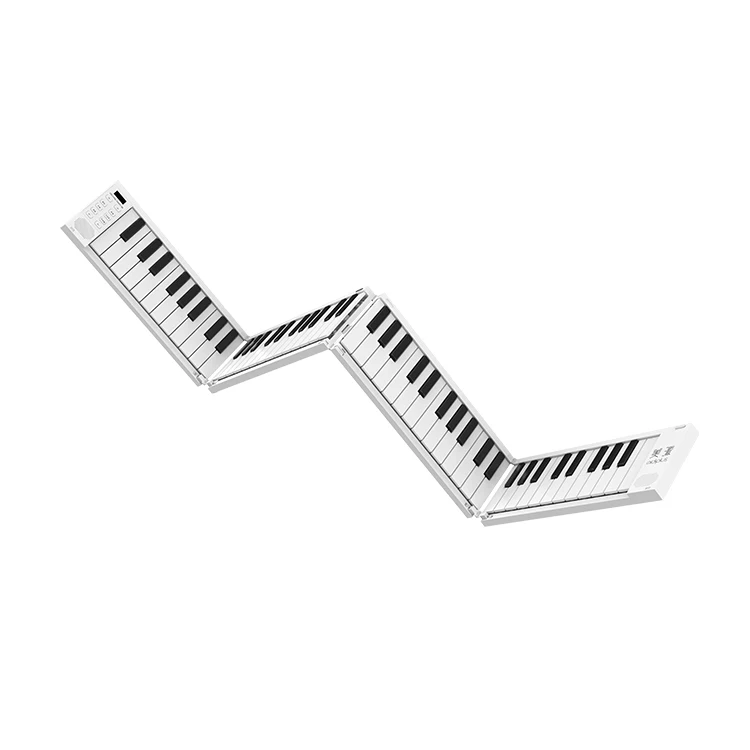 Piano plegable Midiplus 88 instrumento musical Digital 88 teclas blanco negro portátil plegable empalme Piano órgano teclado electrónico