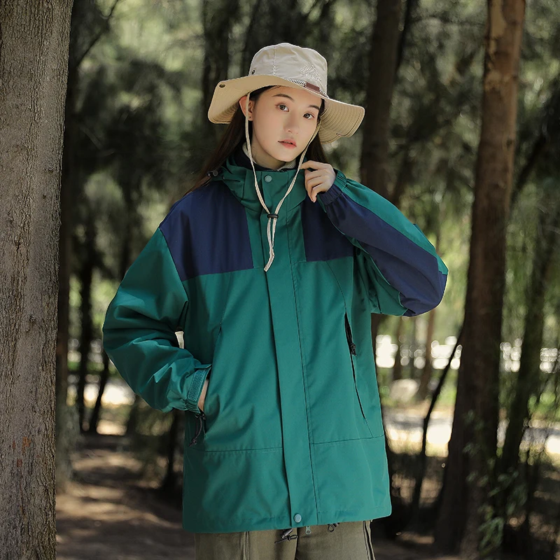 

Detachable Tee-in-One Men's down Jaet Waterproof Windproof Outdoor Cam Functional Sle Spring Autumn Mountain Series