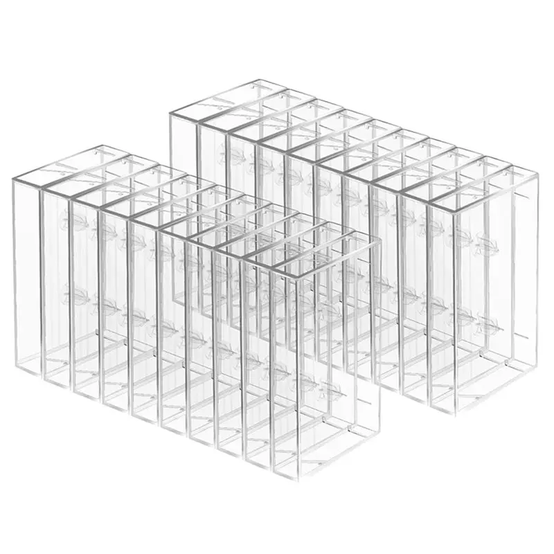 

Premium-Audio Cassette Storage Cases 50-Pack-Clear Plastic Tape Cases Box-Replacement Replacement Boxes