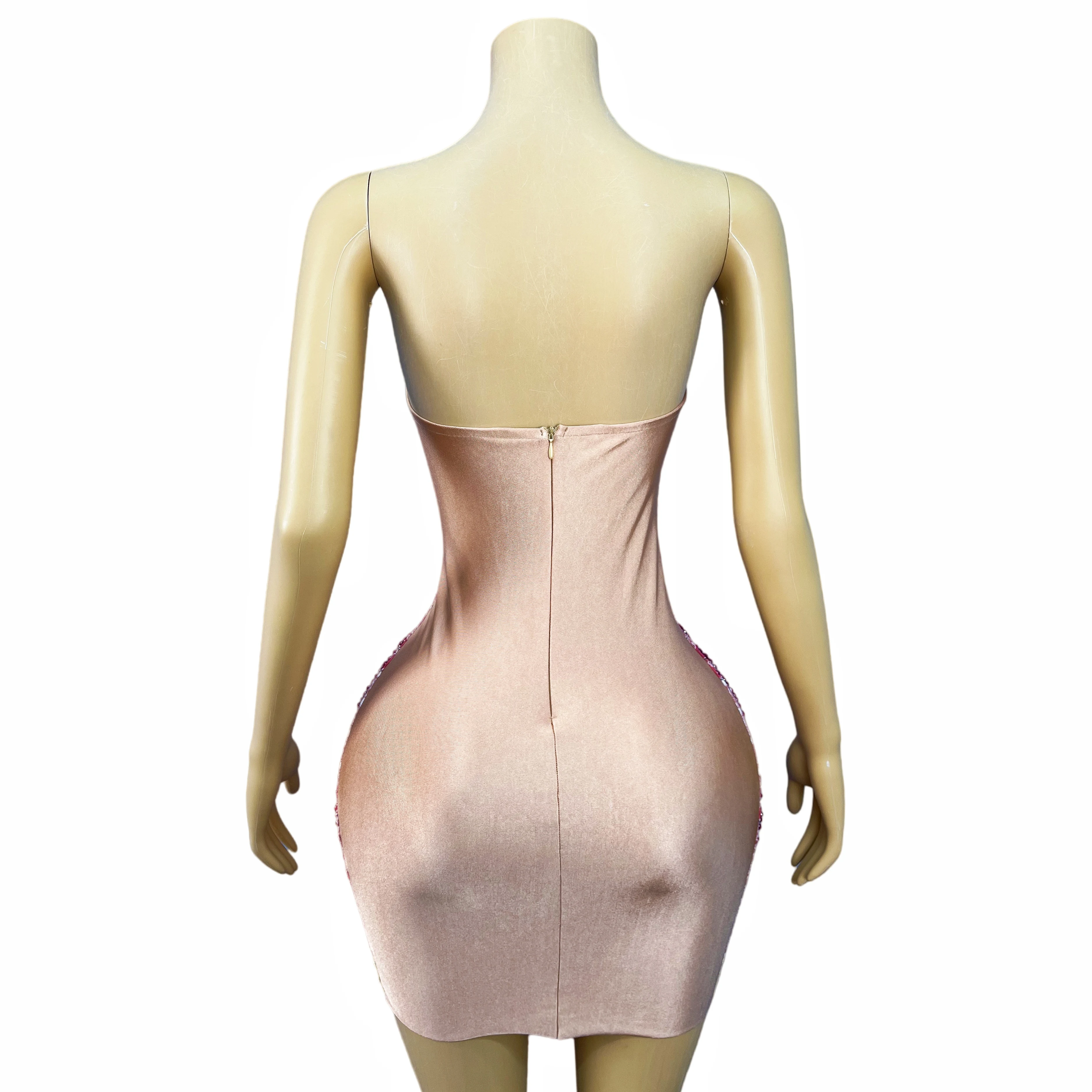 Sexy Tube Dress Flashing Rhinestones CultivationWomen Daily Journey Photograph Brithday Evening Red carpet Fashion OutfitXinghua