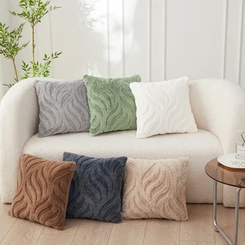 Faux Rabbit Fur Pillow 1
