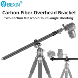 BEXIN YT-03 Carbon Fibre Horizontal Extension Rod Digital Camera Photography Rocker Arm Bracket Photo Studio Tripod Accessory