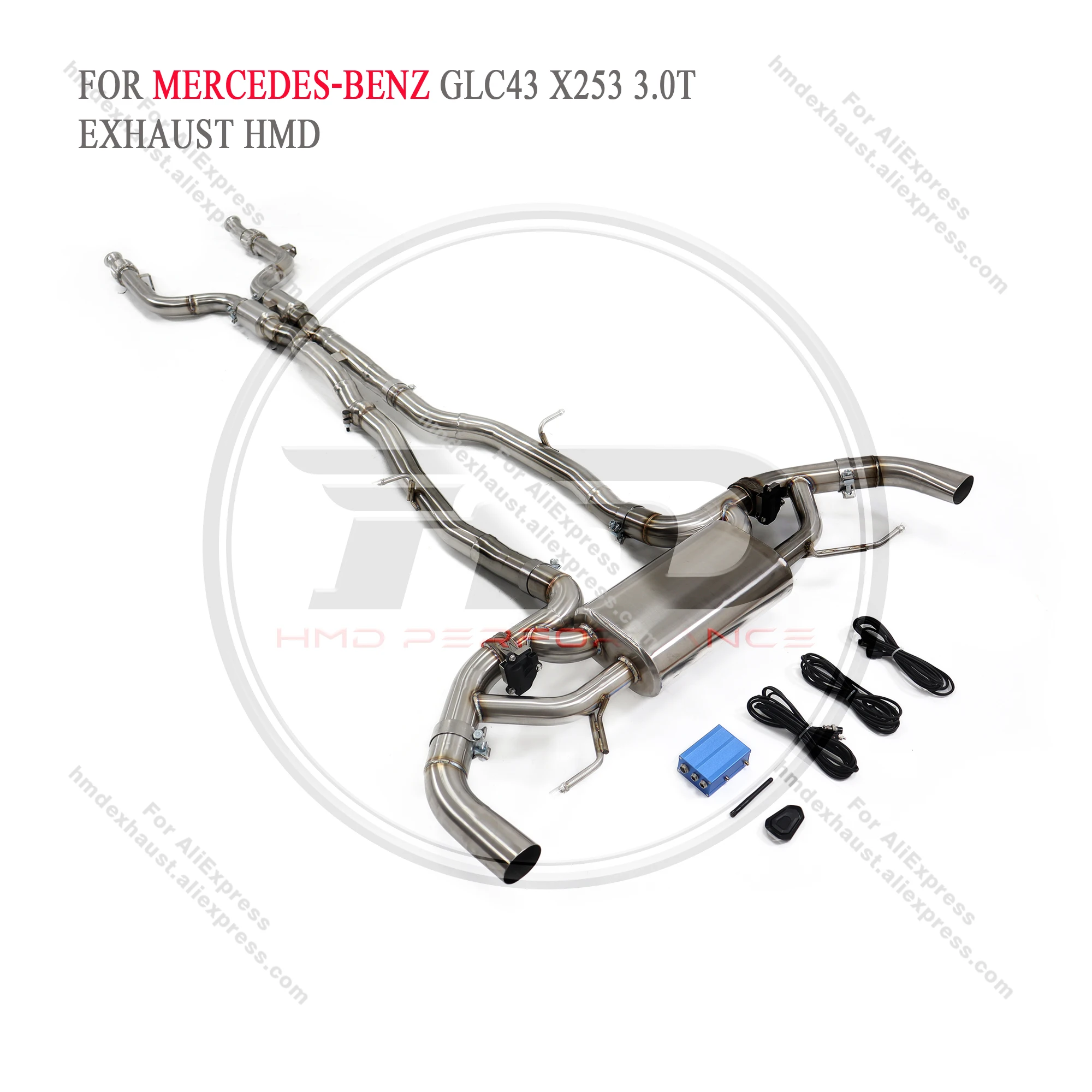 

HMD Exhaust System Stainless Steel Performance Catback for Mercedes Benz AMG GLC43 X253 3.0T Muffler With Valve