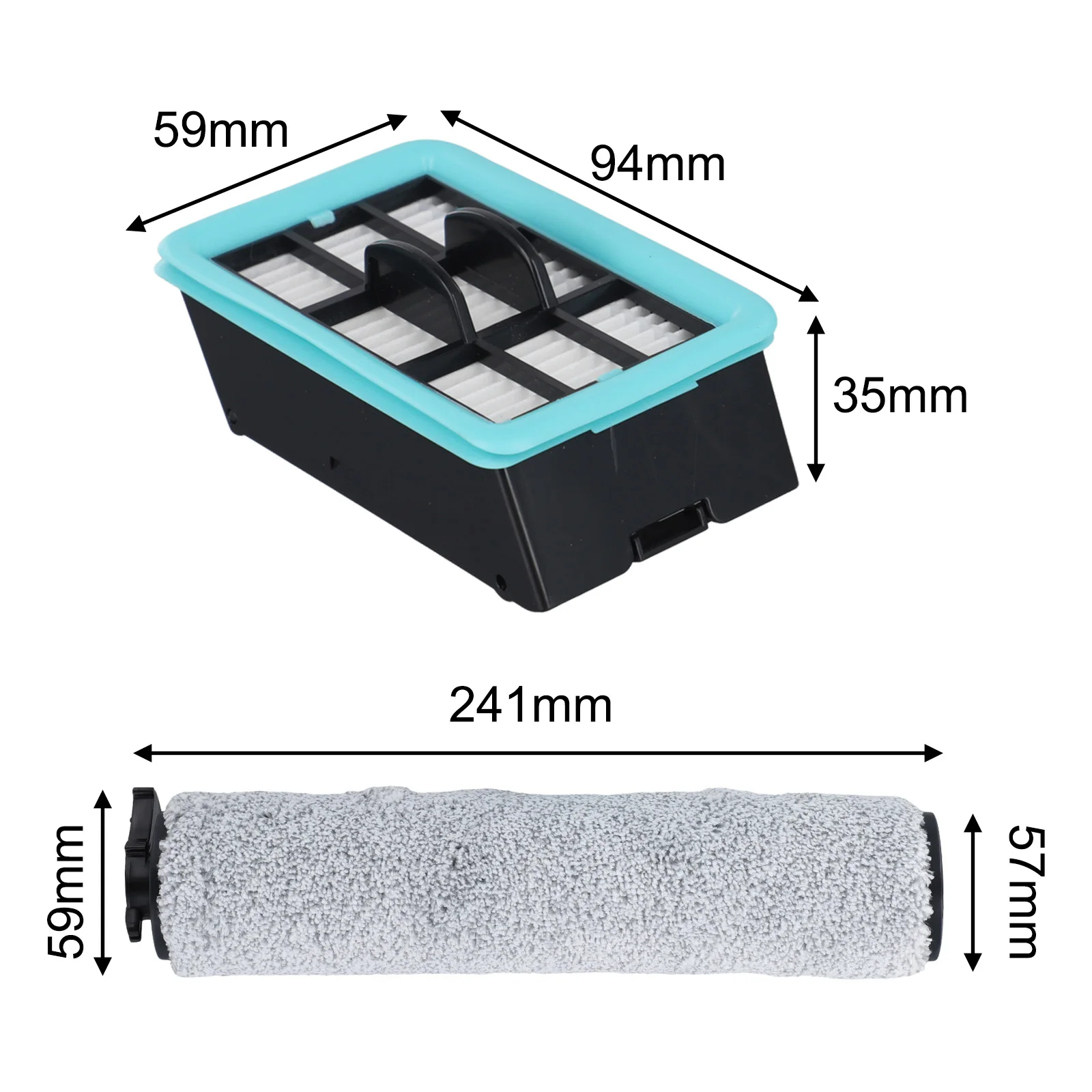 Комплект фильтров с роликовой щеткой для Bissell для Crosswave HF2/3845N/3831, пылесос, сменные аксессуары для домашней уборки