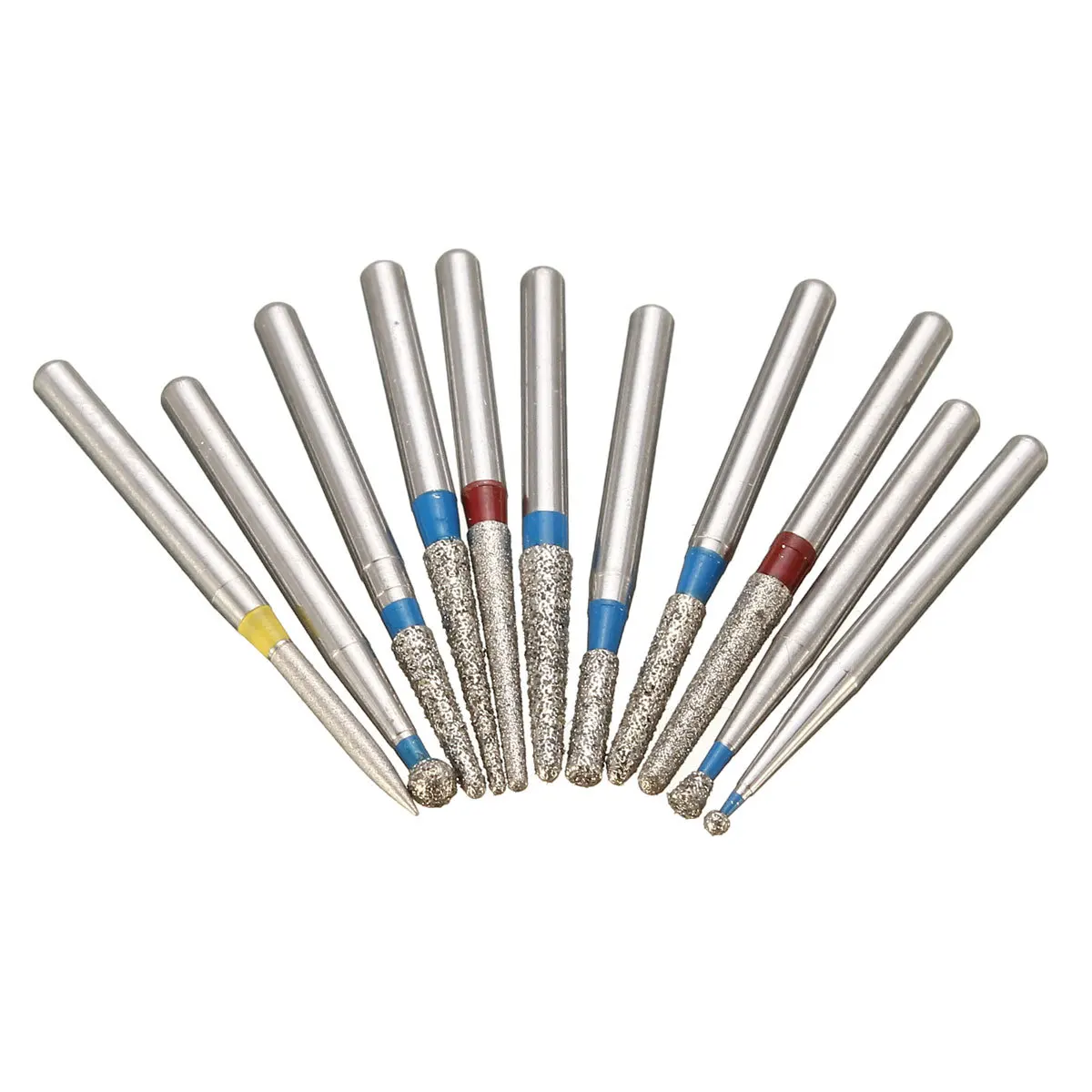 Good Quality Dental Burs Stainless Steel Round Pear Shaped Dental Diamond Bur FG 5Pcs/1Pack For High Speed Handpiece Dental Burs