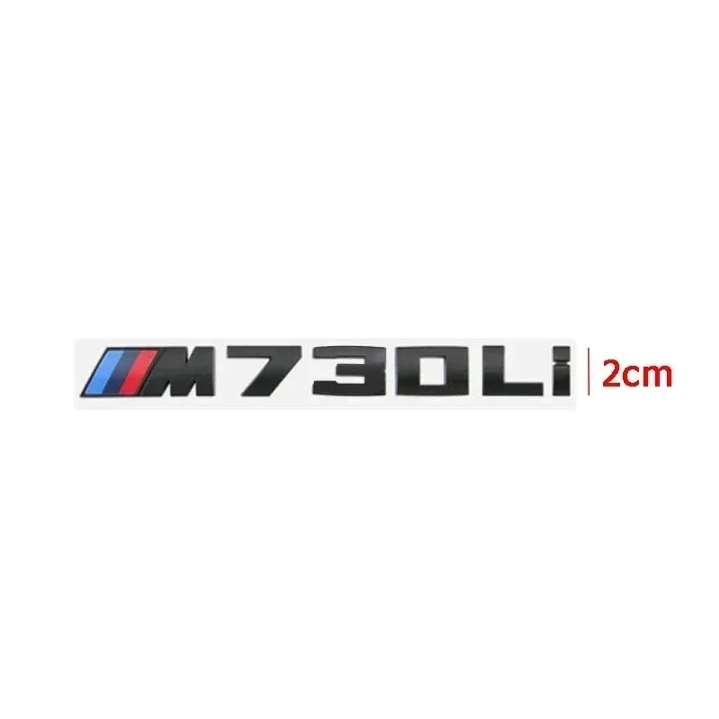 Car Letter 3D Sticker for BMW M Power 730Li 735Li 740Li 745Li 750Li 760Li 320Li 530Li 528Li 525Li 3 5 7 Series Rear Trunk Emblem
