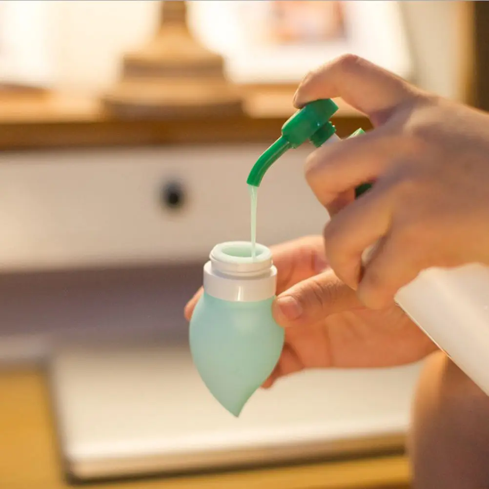 3Pcs Travel Bottles Set 75Ml Silicone Water Drop Shape Refillable Portable Containers for Shampoo Lotion Toiletries Liquid