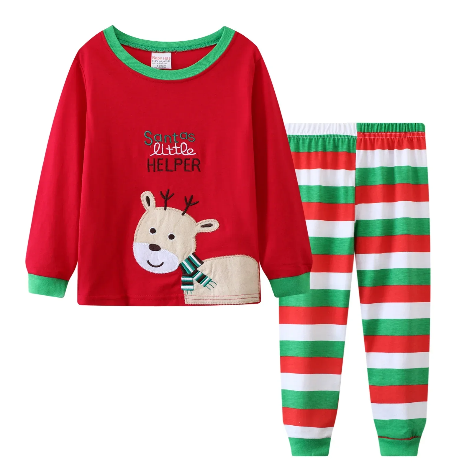 Boys and girls cotton children's underwear set spring autumn winter cartoon two-piece long-sleeved trousers set