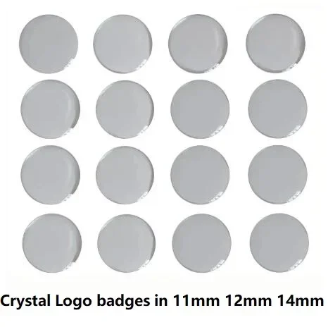 5 pz/lotto 3D 10mm 11mm 12mm Crystal Car logo Key Emblem button Sticker per Volkswagen VW Skoda per Audi per BMW M chiave pieghevole