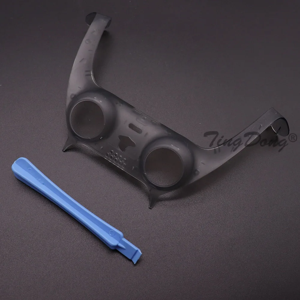 For PS5 Gamepad Handle Shell Cover Camouflage/Clear Matte Controller Joystick Handle Decoration Strip With Pry Bar