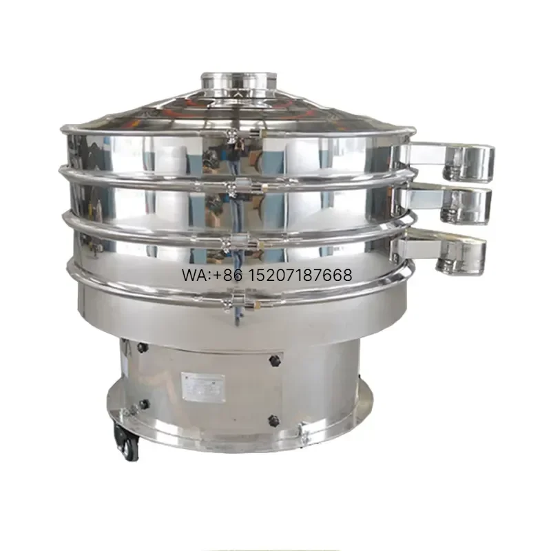 Wmwmnu High Precision Industrial SUS304 Carbon Steel Vibro Sifter Dust Proof Mineral Separation Equipment for Gold Ore Quartz