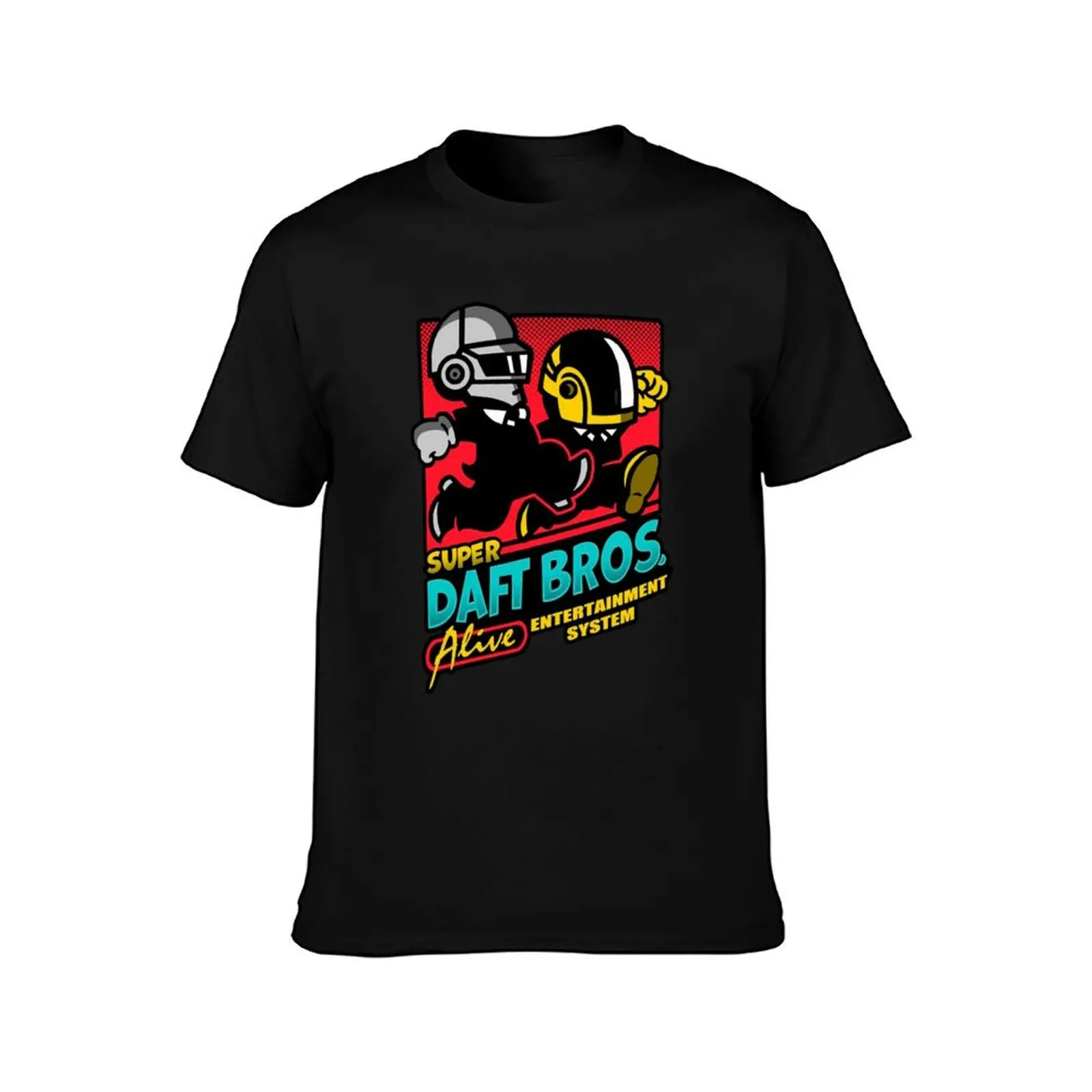 Super Daft Bros Sticker T-Shirt Summer Casual Cotton Tee Oversized Streetwear Tops Vintage Graphic Print Unisex Men Women