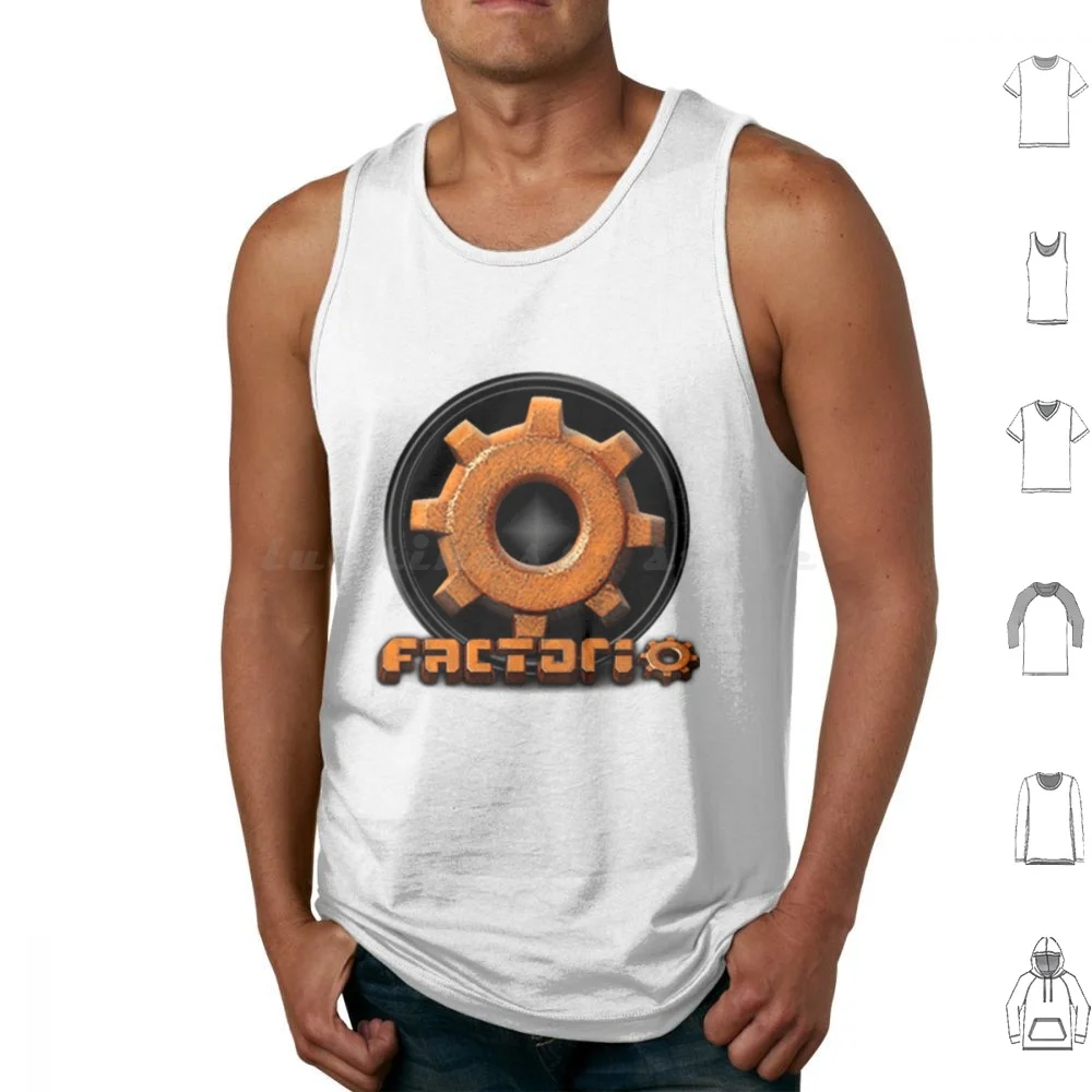 

Factorio Модные майки Жилет без рукавов Factorio Engineer Satisfactory Game Ficsit Pioneer Factory Games Fix It