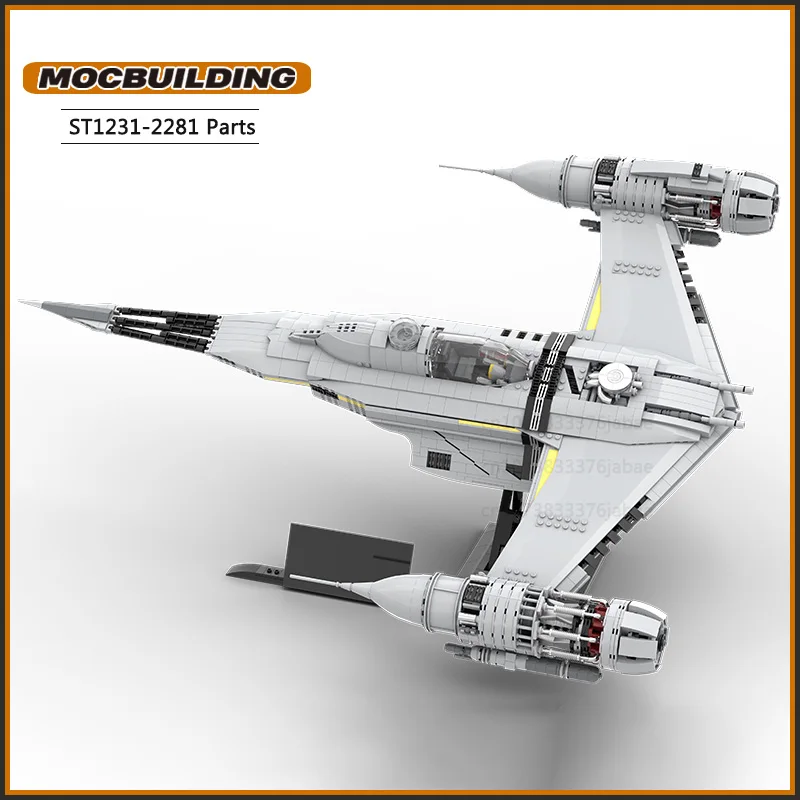 UCS N-1 Starfighter Moc Building Blocks Battle Spaceship DIY Assembly Technology Bricks Kid Display Toys Xmas Gift