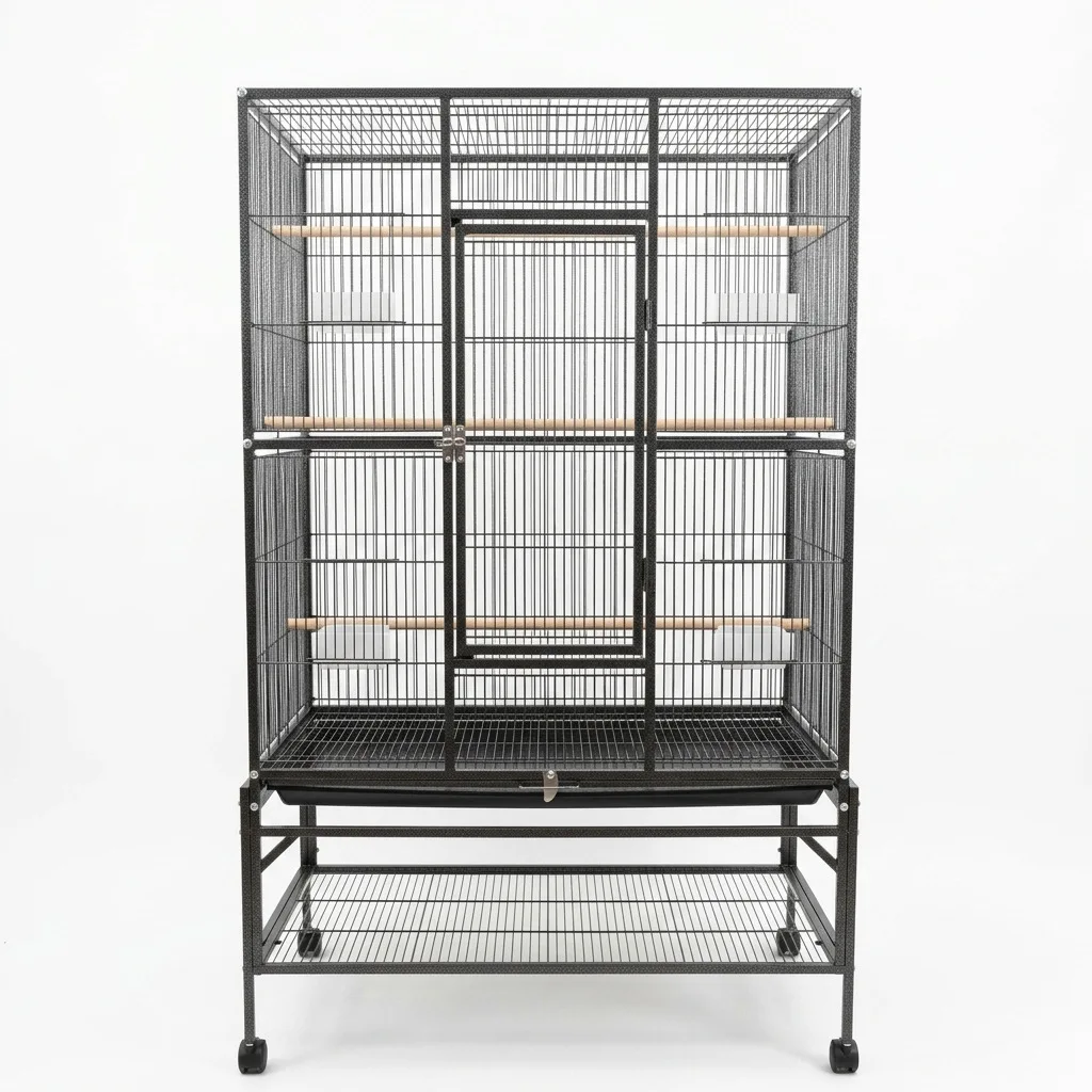 Breeding cage bird cage for household use with tray to prevent escape