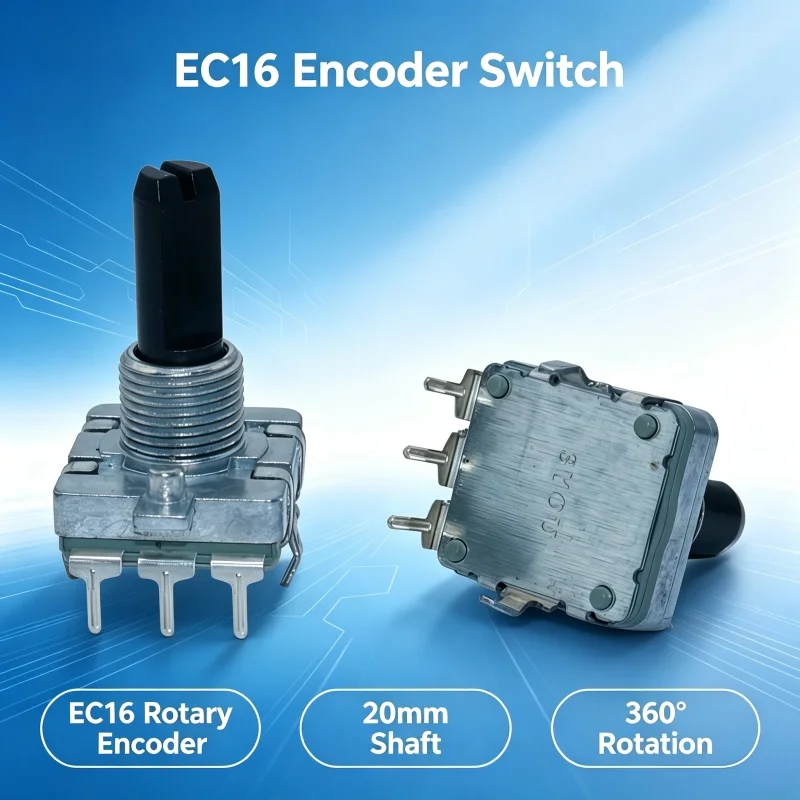 5pcs EC16 Rotary Encoder 24 Position 24 Pulse Digital Rotary 3/5Pins Amplifier Volume Switch Induction Cooker Switch