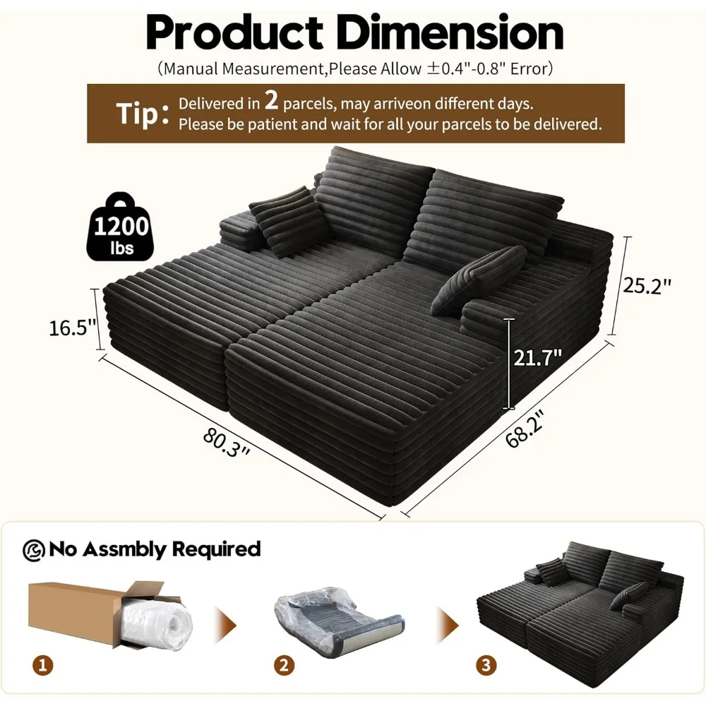 كرسي صالة، أريكة سحابة قطيفة، أريكة سحابة منجدة بدون عظم، مقعد عميق، لا يتطلب تجميع، نائم سروال قصير حديث #2