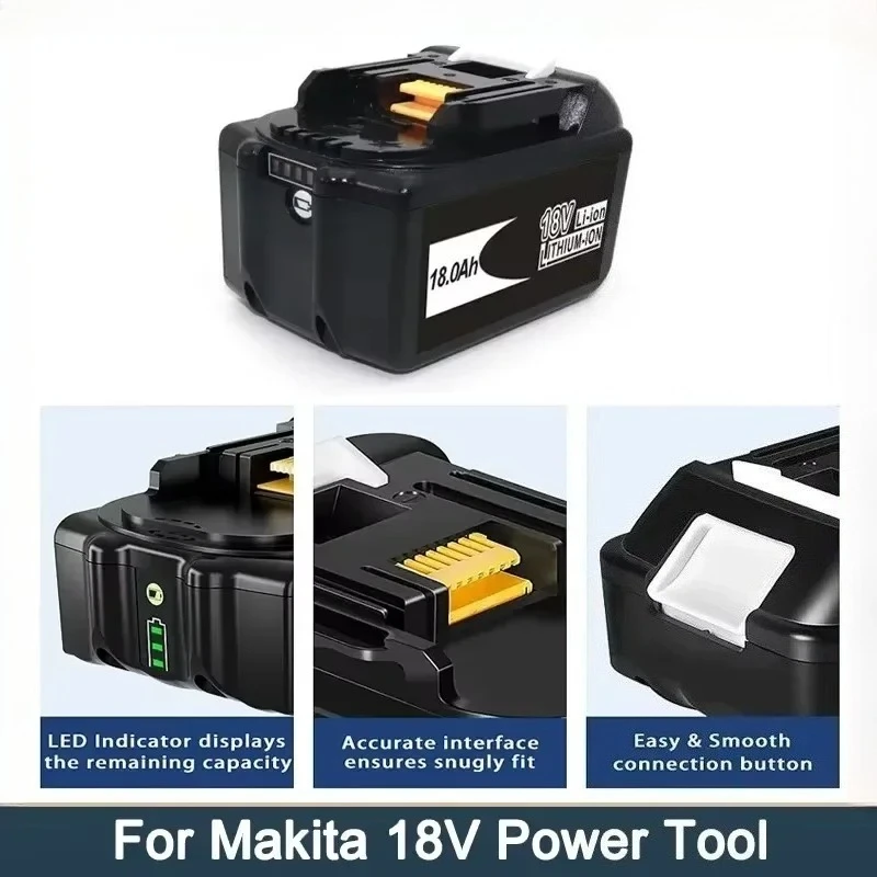 

BL1860B BL1860 BL1850 18V18.0Ah for Makita Original With LED lithium ion replacement LXT Makita rechargeable power tool battery