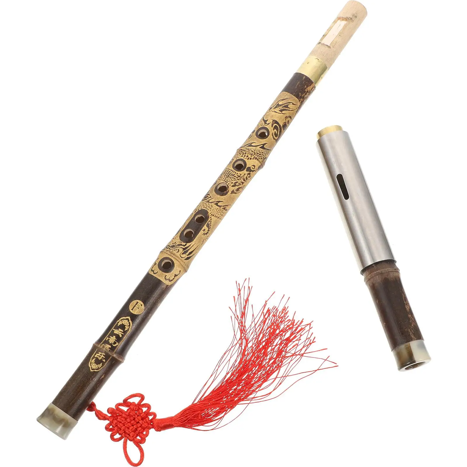 

F-tuning Bawu Flute Chinese Instrument Smooth Sound Hole Polished Beginner Traditional Student Musical
