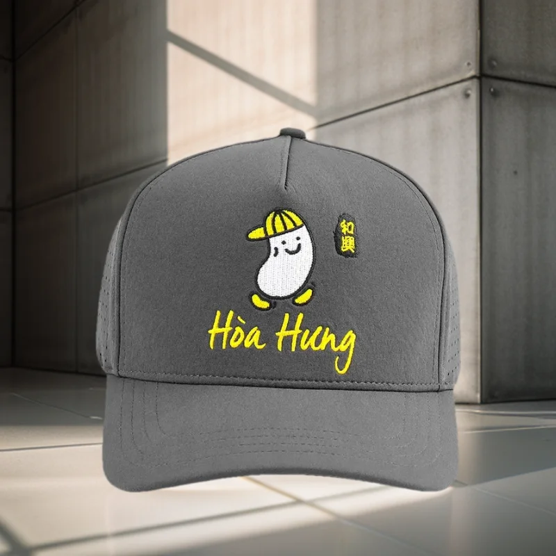 

Wholesale Custom 6 Panel Rubber Pvc Logo Rope Baseball Cap,Waterproof Laser Cut Hole Perforated cap,Performance Sports golf hat
