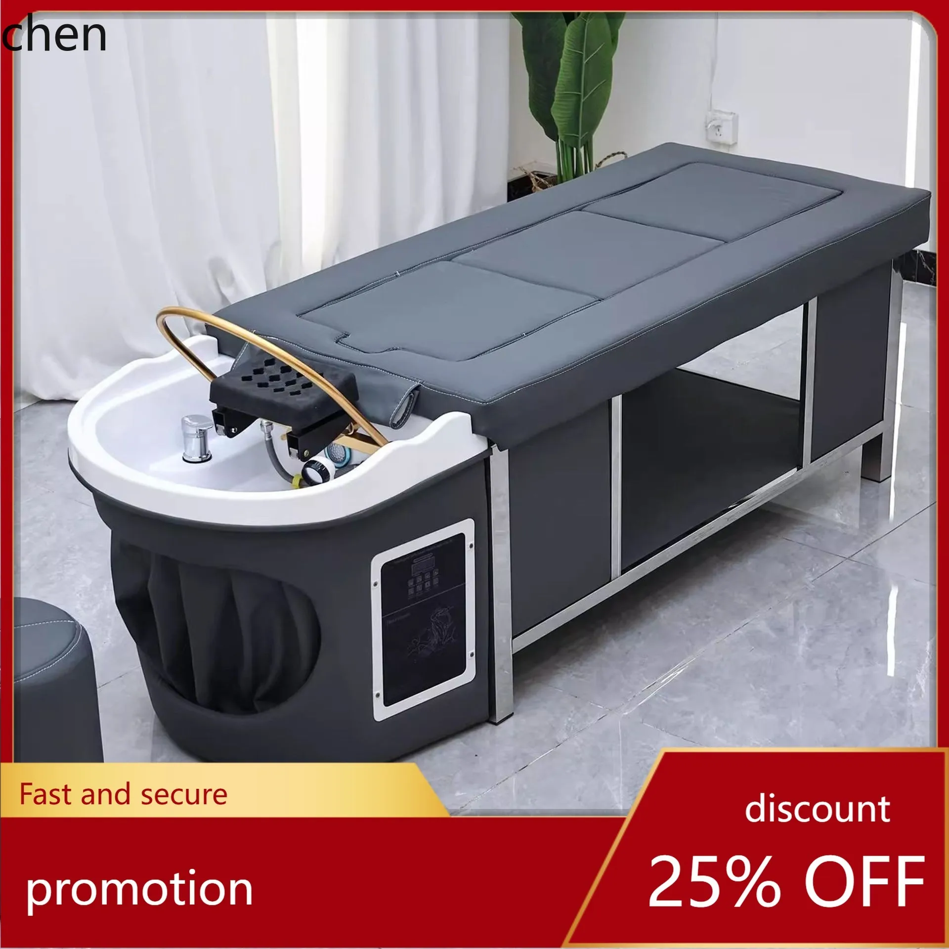 

LXC Intelligent Fully Automatic Smokeless Multifunctional Steaming High-end Hair Washing Bed Water Circulation Health Care