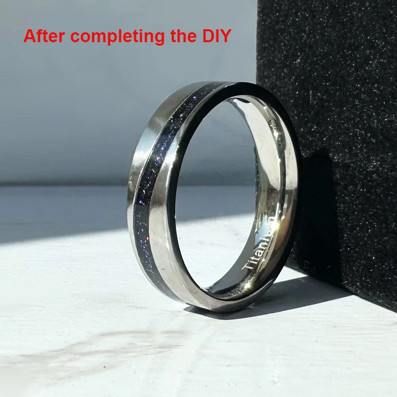 Titanium Wave Channel Blanks for Unique Handmade Rings