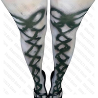 Y2K Style Tight Pantyhose Punk Retro graphic fairy grunge Tight Pantyhose Thin Style Streetwear Harajuku Gothic Tight Pantyhose