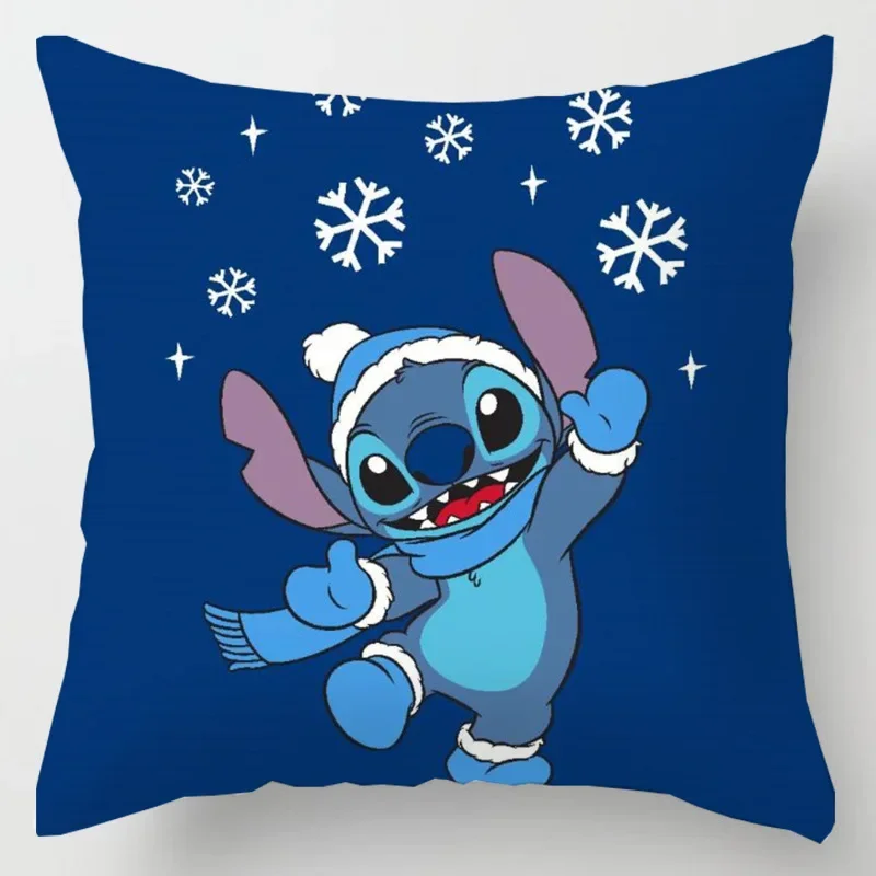 Anime Figure Disney Stitch Anime Pillowcase Kawaii Stitch Pillow Pillowcase Children's Room Interior Decoration Birthday Gifts