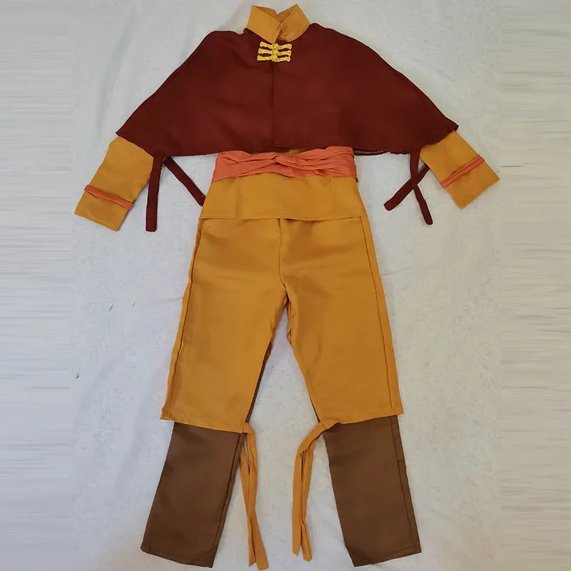 Disfraz de Cosplay de Aang 2024, Avatar, el último maestro del aire, juego de rol para Halloween, trajes de cómic Con Avatar
