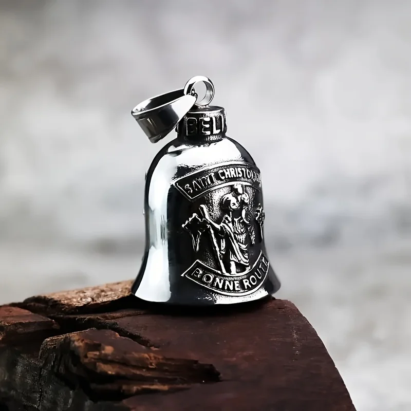 St Christopher Guardian Bell Pendant Key Chain