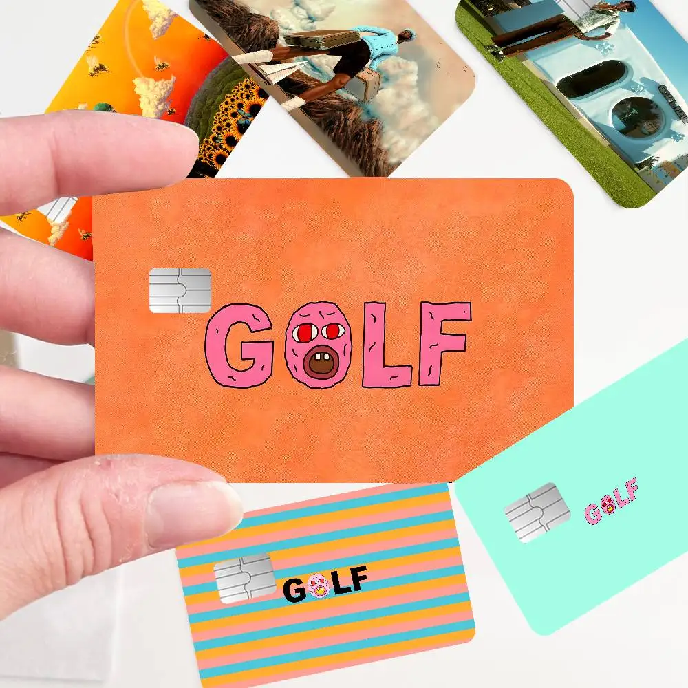 T-Tyler Funny C-Creator Credit Card Skin Stickers No Adhesive Residue Water Proof for VISA Credit Card Subway Access Card
