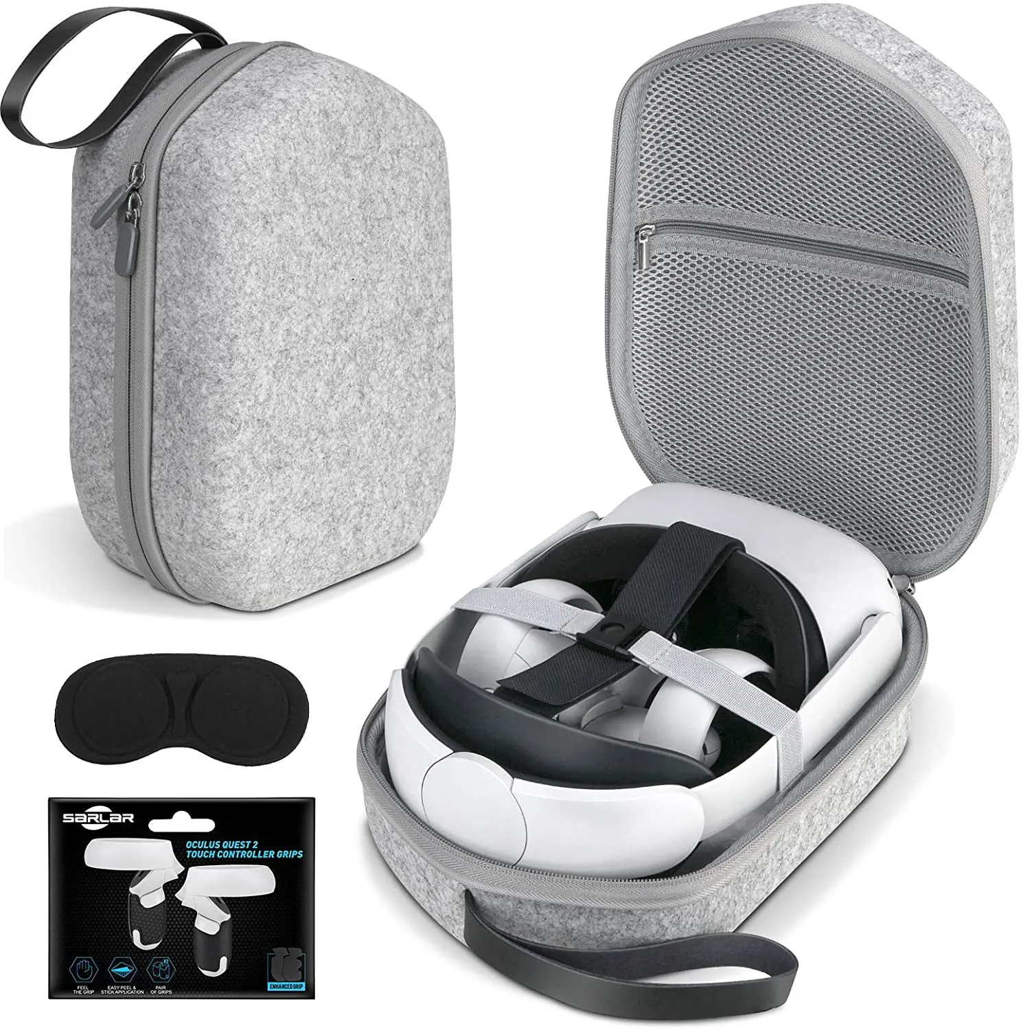 

Portable Hard Suitcase for Oculus Quest 2 Basic/Elite Carrying Case for VR Game Accessories Headphones Storage Bag EVA Box