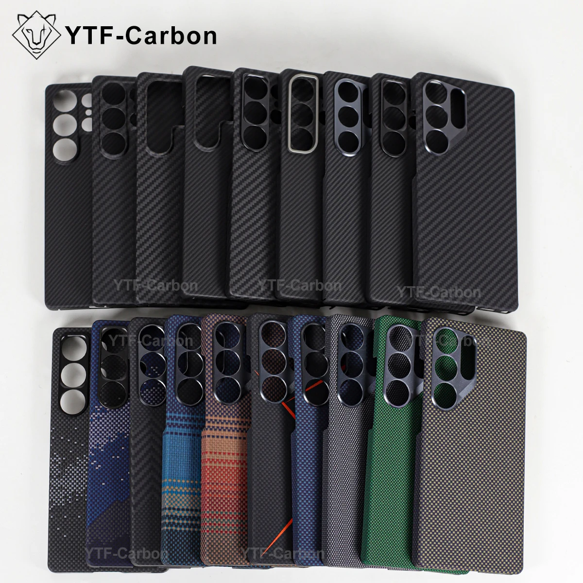 YTF Etui Kevlarowe Magnetyczne Ultracienkie Odporne na Upadki do Samsunga S25Ultra/S25 Plus, S24Ultra/S24 Plus/S23 Ultra, Twarda Obudowa z Włókna Aramidowego — zdjęcie produktu 4