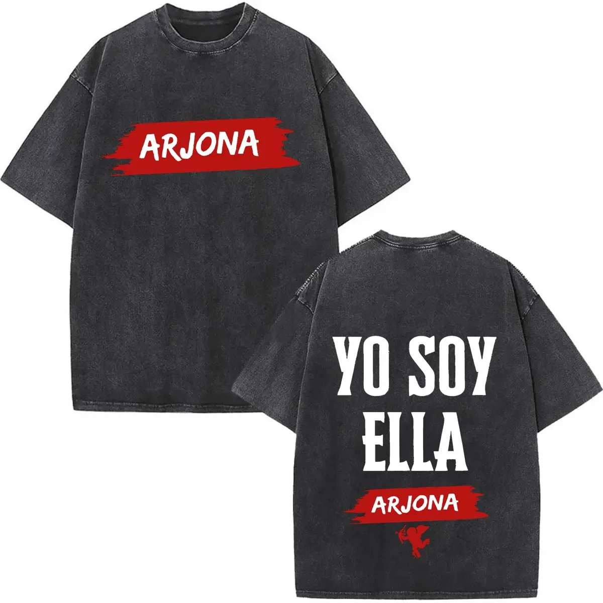 Camiseta Ricardo Arjona 2026 con gráficos vintage lavados estilo Y2K, camiseta de manga corta para hombre y mujer, camiseta informal cómoda de gran tamaño para parejas