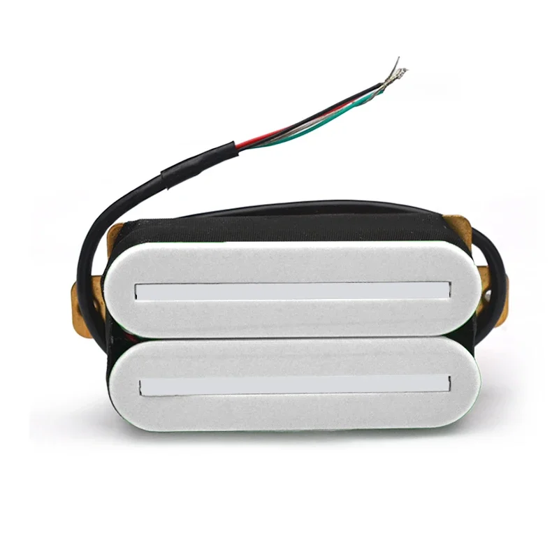 Dual Blade Hot Rail Electric Guitar Humbucker Pickup Ceramic 4-Wires Guitar Parts With 57mm Steel Pole Multi Color