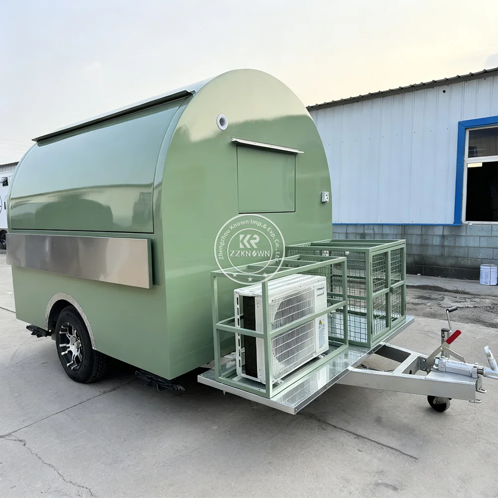 Luxury Mobile Food Truck Fully Restaurant Kitchen Equipments Catering Beverage Truck Hot Dog Cart BBQ Food Trailer For Sale