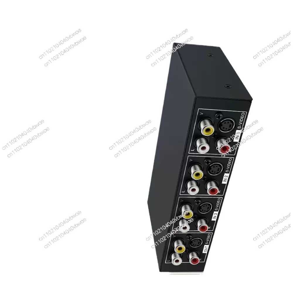 Suitable for Tongli S-terminal switcher S-VIDEO sharer 4 in 1 out AV4 cut 1 out with 3.5 audio VSSW41