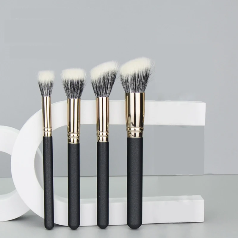 1 piece Angled Stippling Makeup brush Blush Make up brushes Powder Contour Goat hair Blending Multi Function cosmetic tools