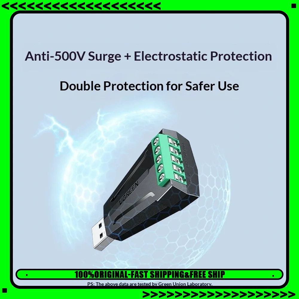 UGREEN CM376 55839 USB to RS232 RS485 Serial Adapter Converter for Industrial Control