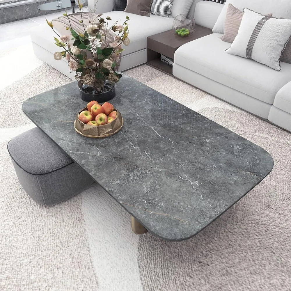 Extra Wide Gray Marble Countertop Contact Paper Waterproof Peel Stick for Kitchen Glossy Finish, Wide Countertops Protection