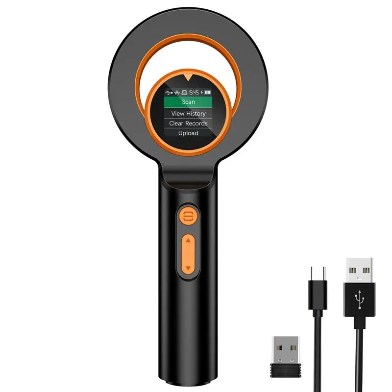 Bluetooth Pet Micro-Chip Reader,3-In-1(2.4Ghz Wireless+Bluetooth+USB) Animal Universal Microchip-Tag Reader Scanner-AT36