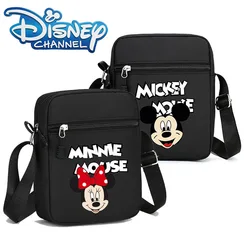 Cartoon Minnie Mouse Print Mobile Phone Storage Bag Anime Disney Mickey Mouse Shoulder Bag Casual Fashion Crossbody Bag