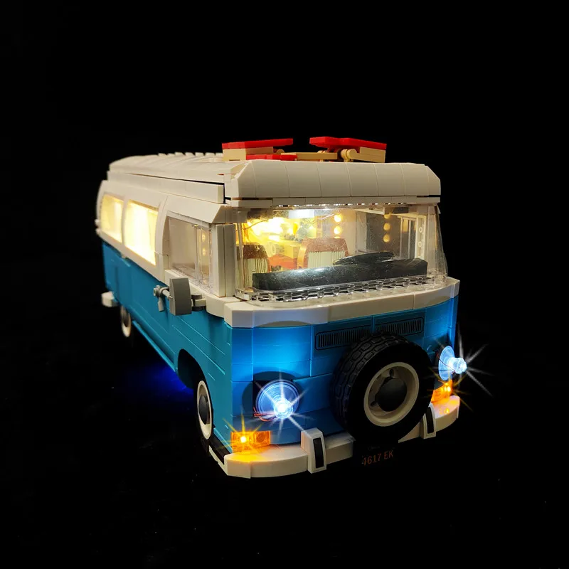 LED Light Kit For VW T1 Camper Van Building Blocks Model Compatible With Bricks Lighting Set (Building Blocks Not Included) - view 4