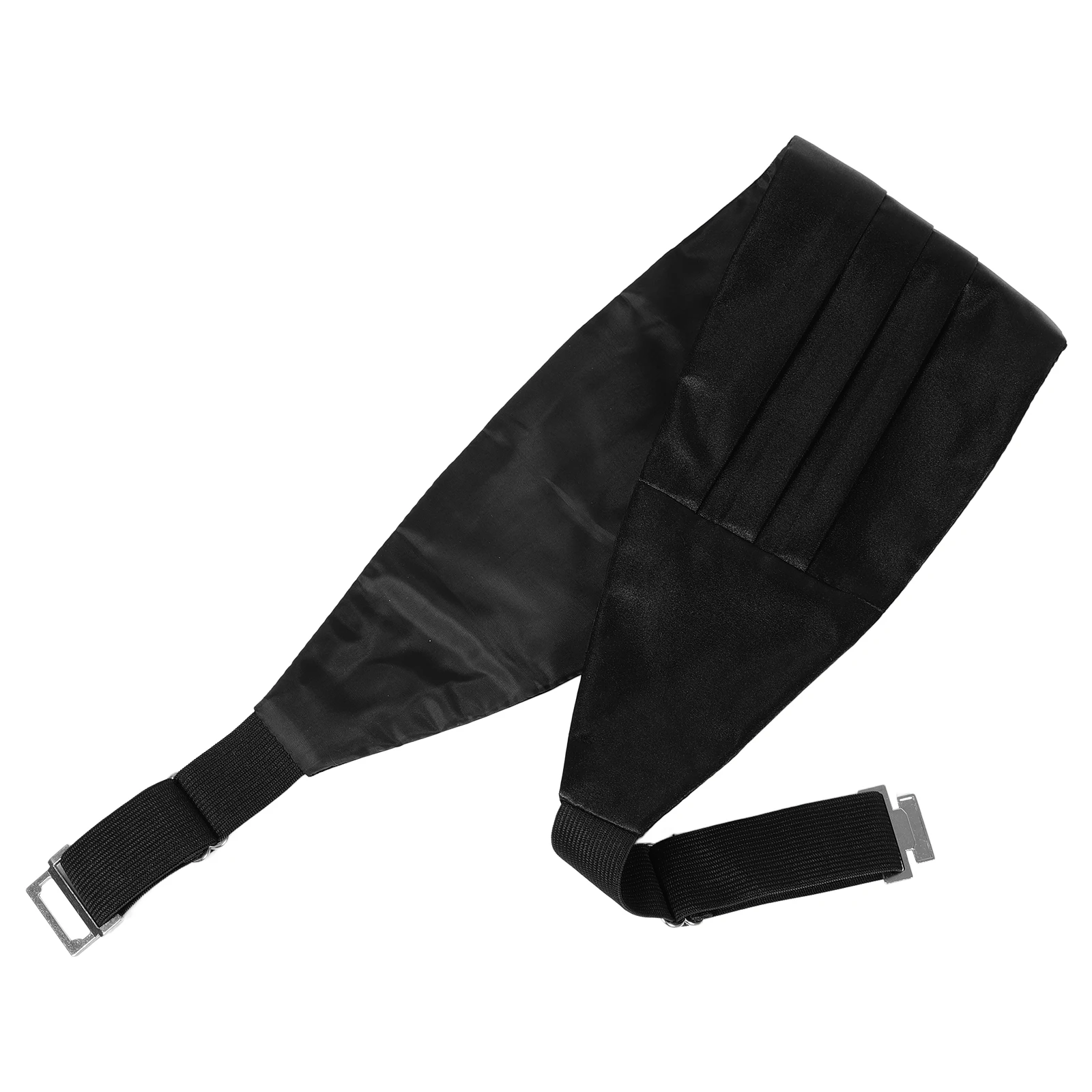 Black Cumberbund Men Dress Girdle Satin Waist Belts Adjustable Formal Cummerbund Set Bow Tie Tuxedo Accessories