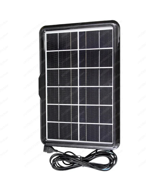 6W solar panel Monocrystalline solar panel 6V power generation Polycrystalline photovoltaic system Outdoor charging board USB