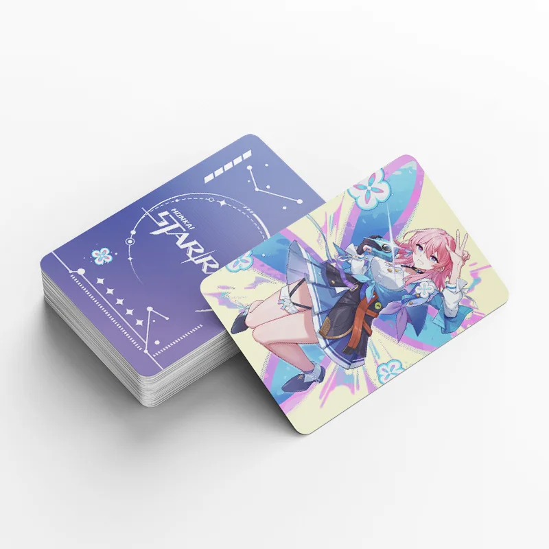 60+32Pcs/Set Honkai Star Rail Cards Mini Sticker Cosplay Toy Hobbies Collection Card Kid Christmas Gift